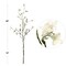 Set of 24 Stunning 42" White Wild Flower Sprays - Artificial Indoor/Outdoor Floral Decor for Home, Events, and Weddings
